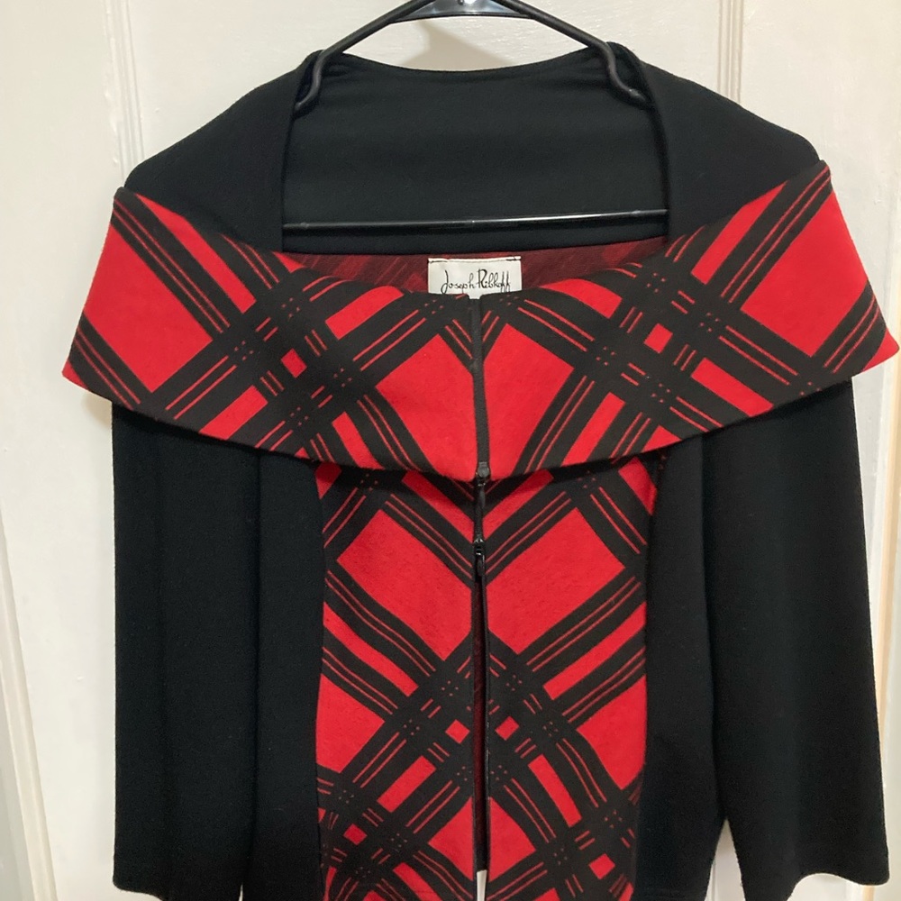 Joseph Ribkoff black and red jacket/cardigan